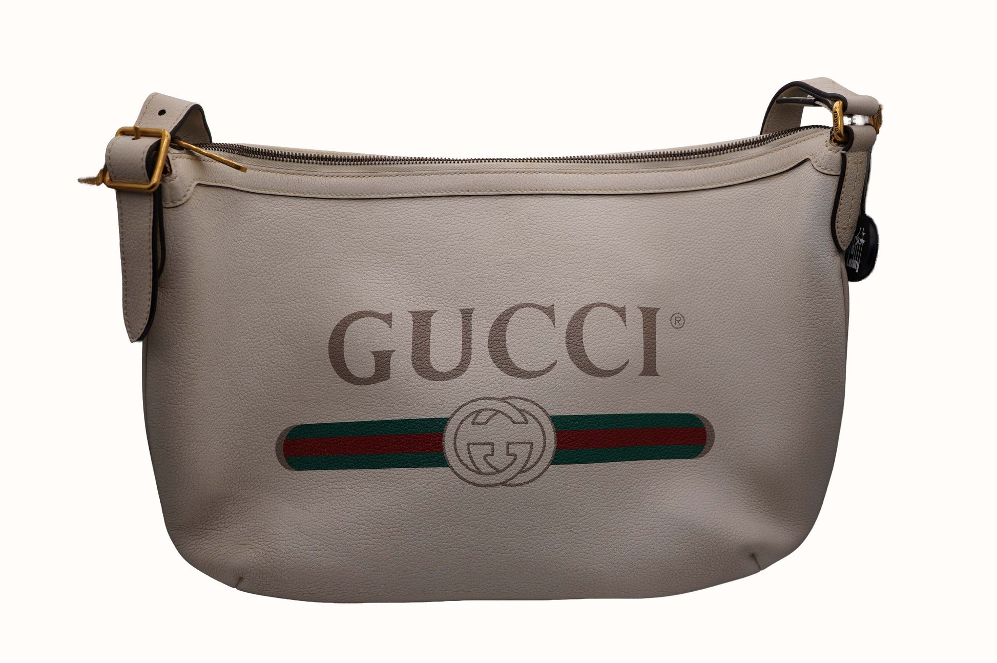 Gucci Cream Half Moon Hobo Bag