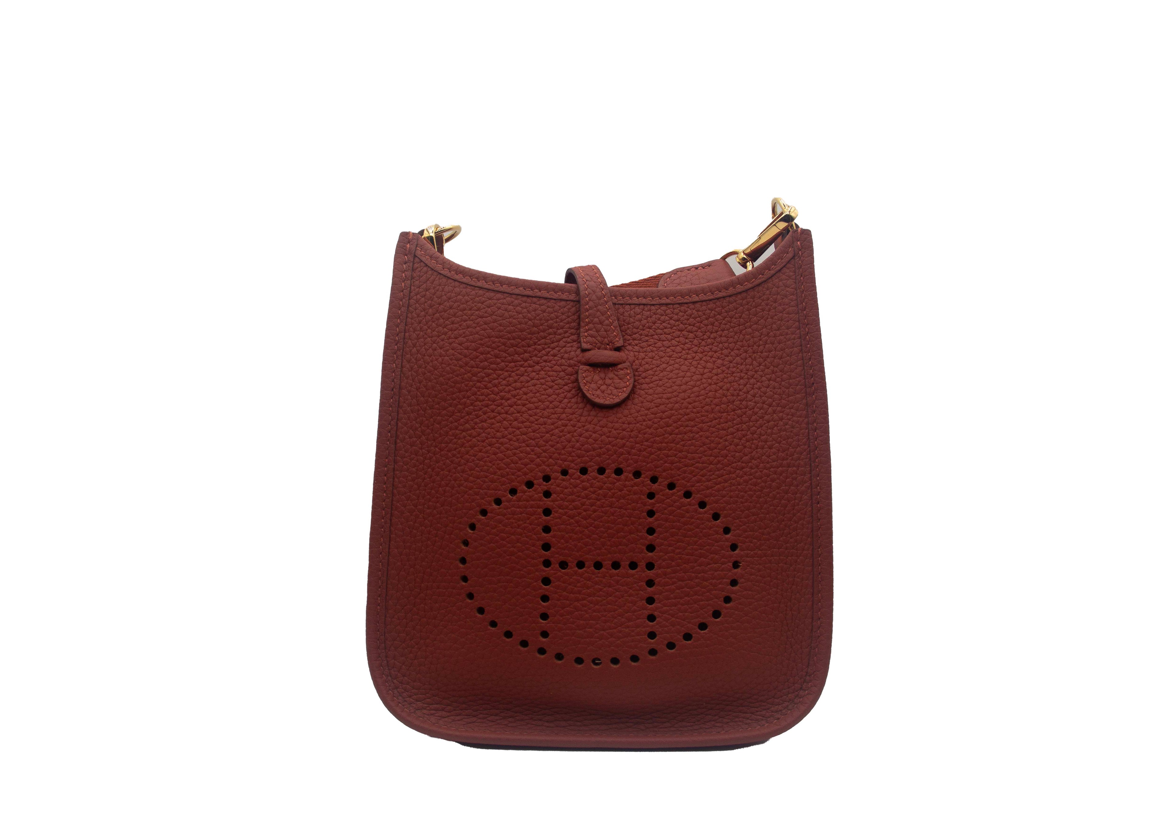 Hermes Evelyne TPM Red Shoulder Bag