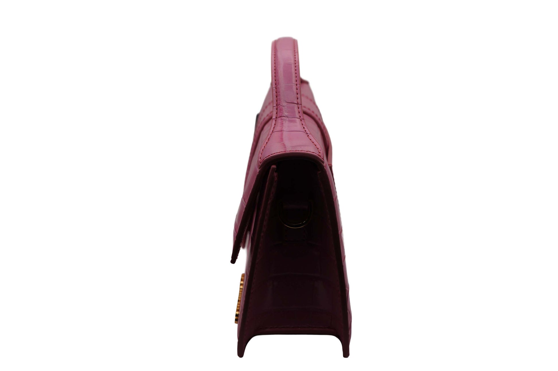 Jacquemus Pink Croc Two Way Bag