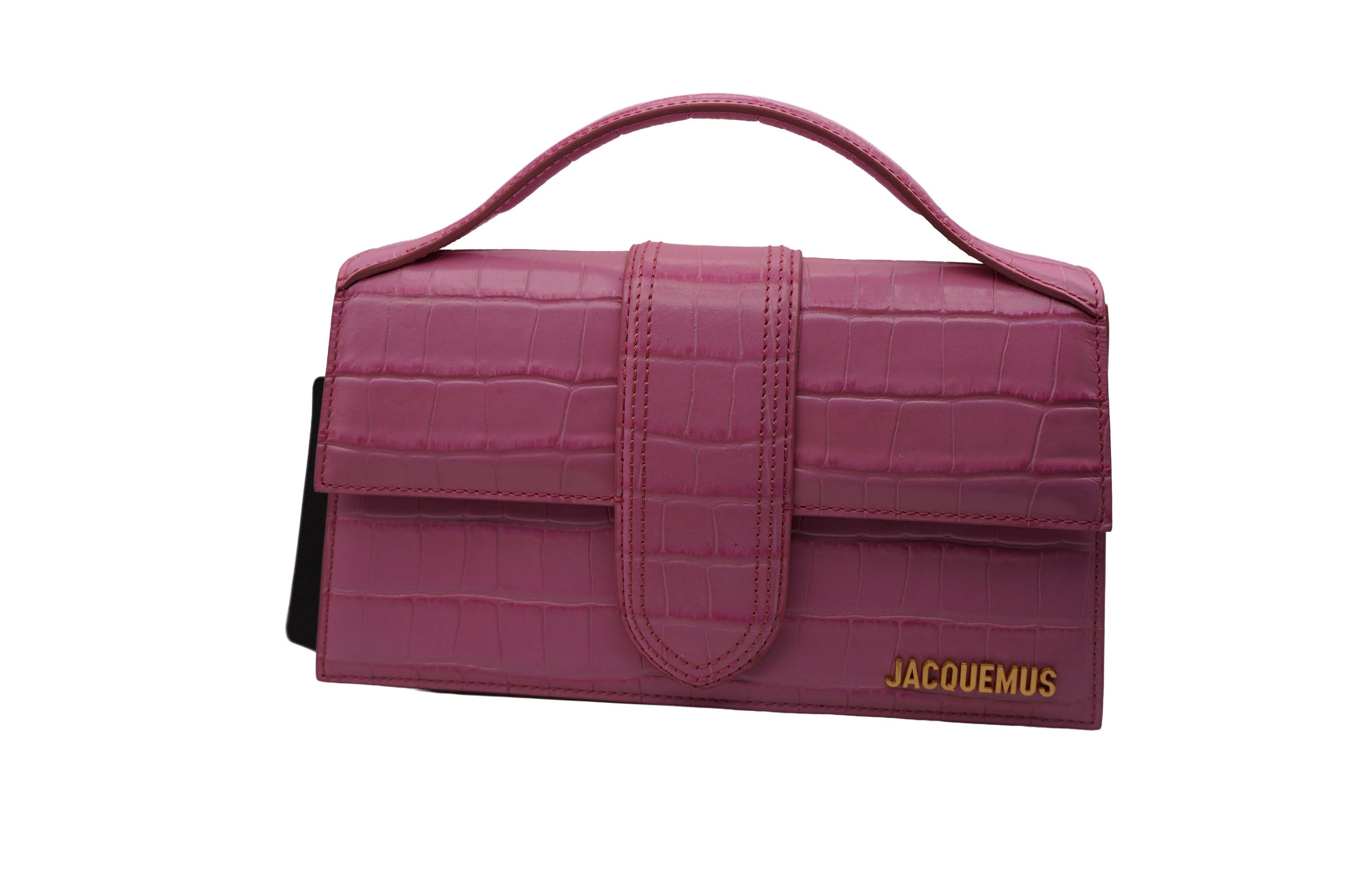 Jacquemus Pink Croc Two Way Bag