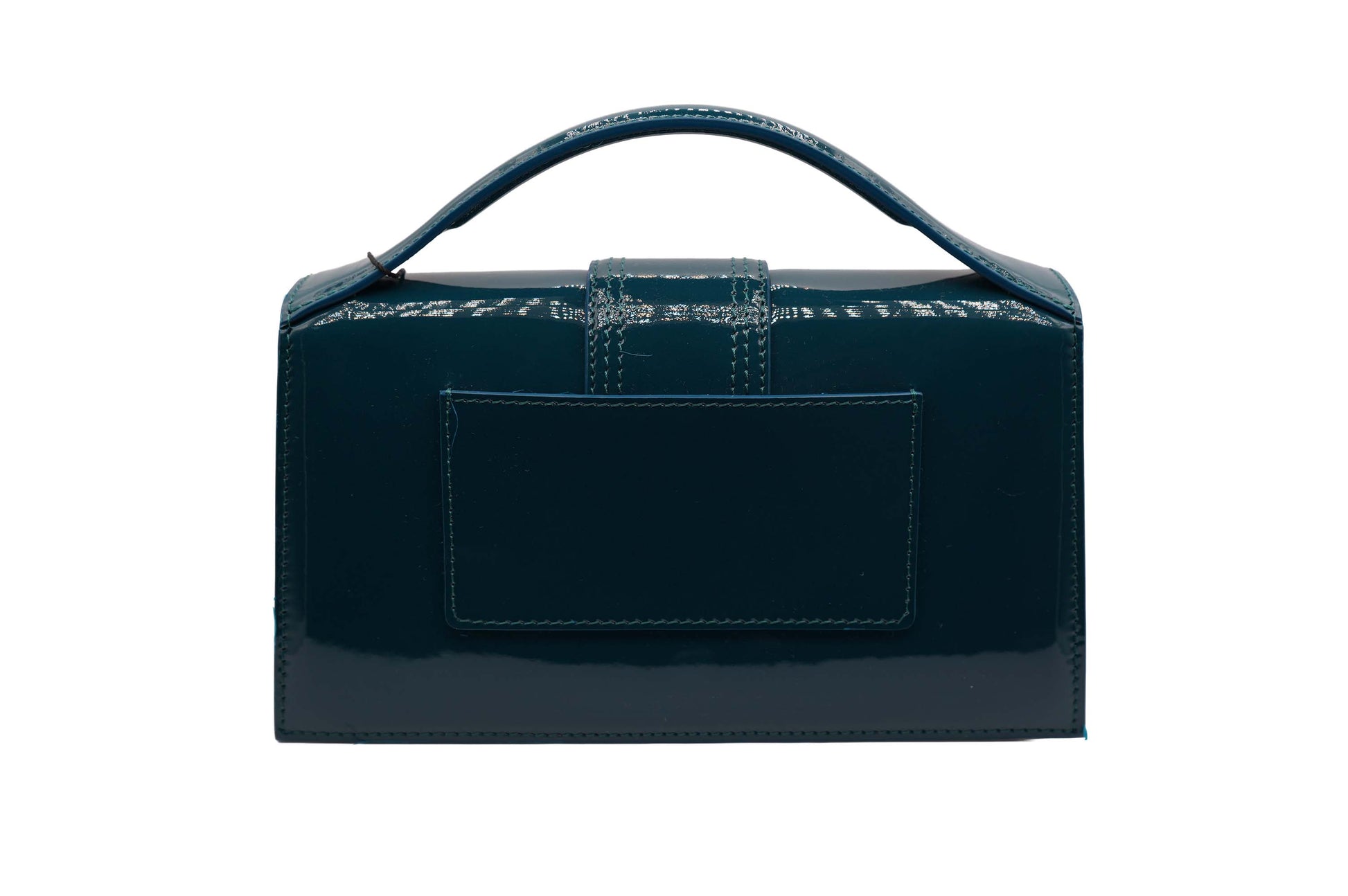Jacquemus Turquoise Patent Leather Two Way Bag