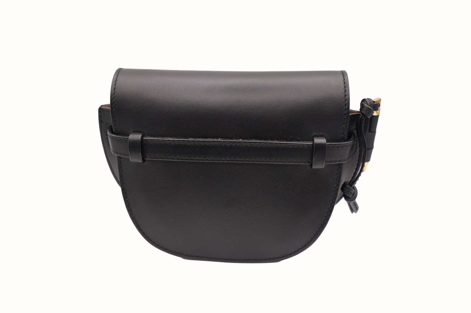 Loewe Black Mini Dual Gate Crossbody Bag W/ Guitar Strap