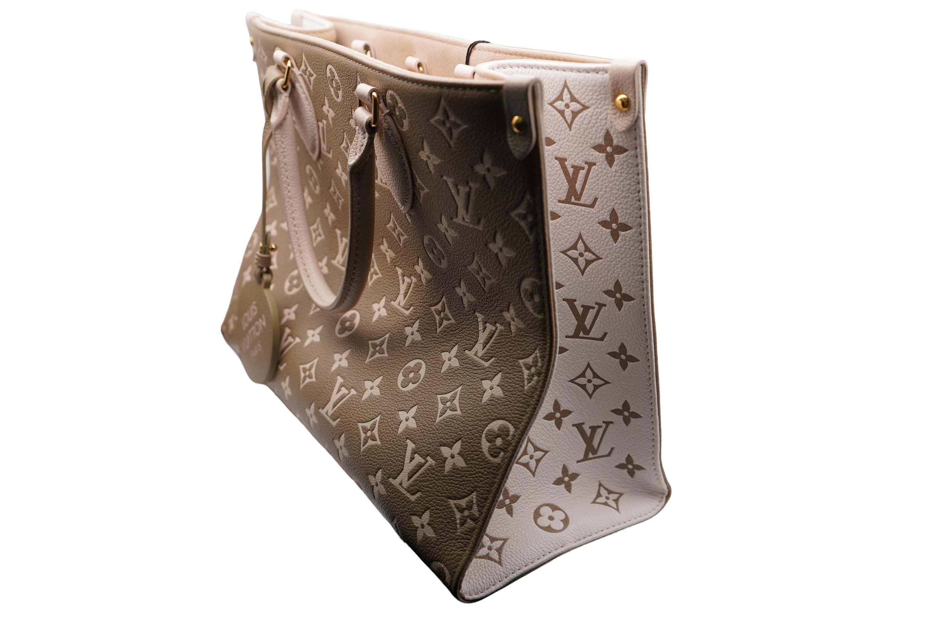 Louis Vuitton Green And Cream Monogram Bag