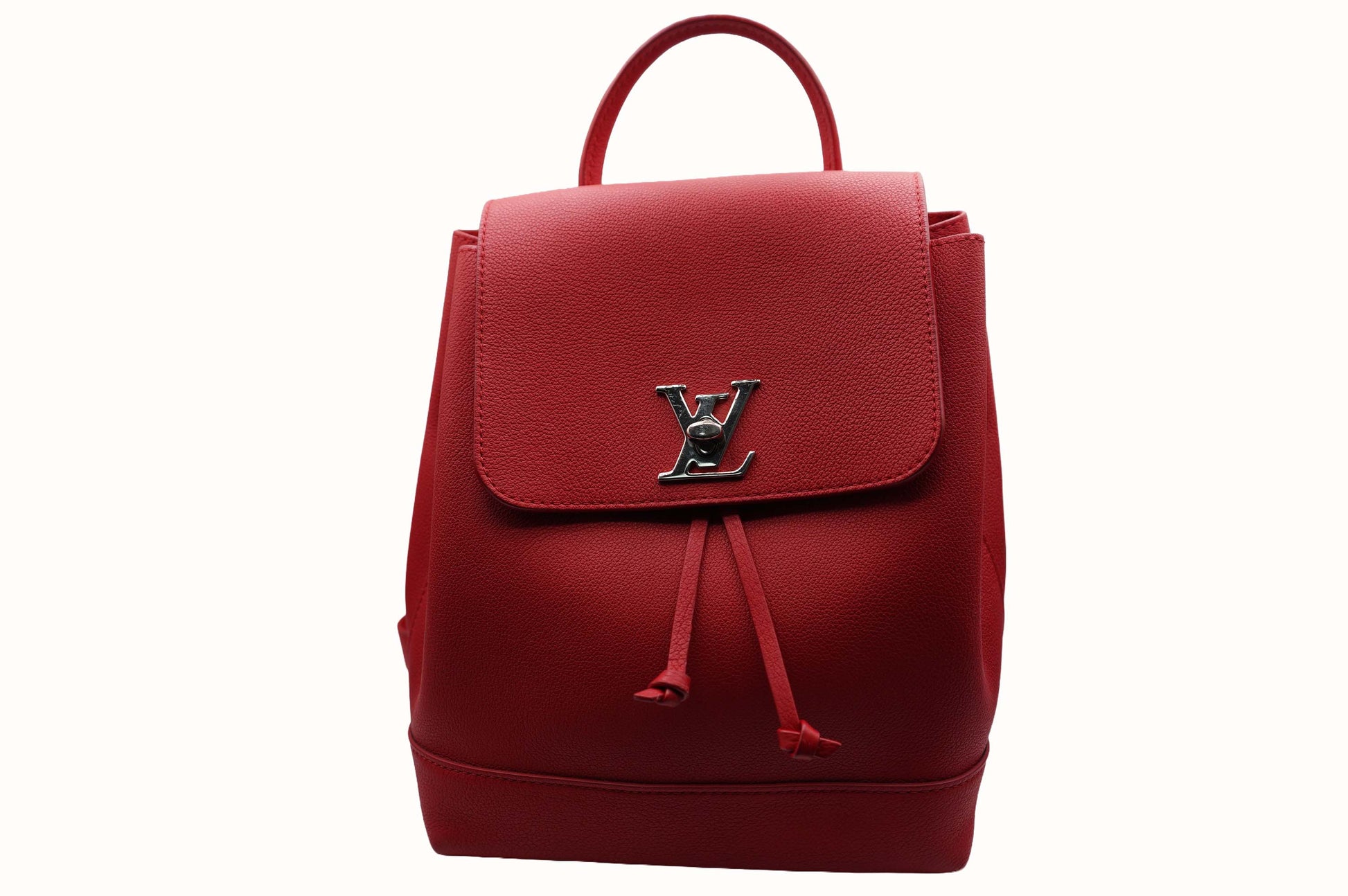 Louis Vuitton Red Leather Backpack