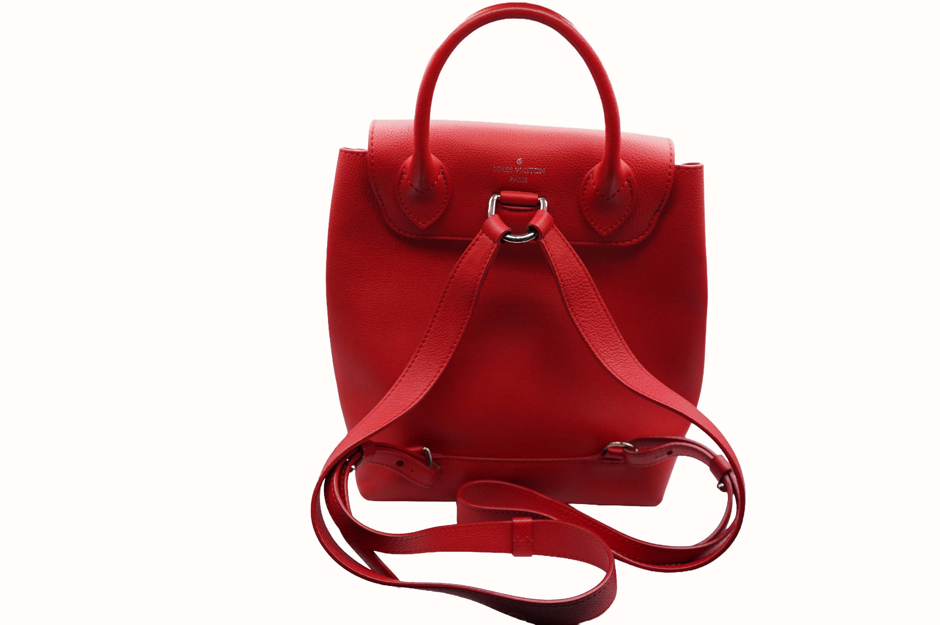 Louis Vuitton Red Leather Backpack