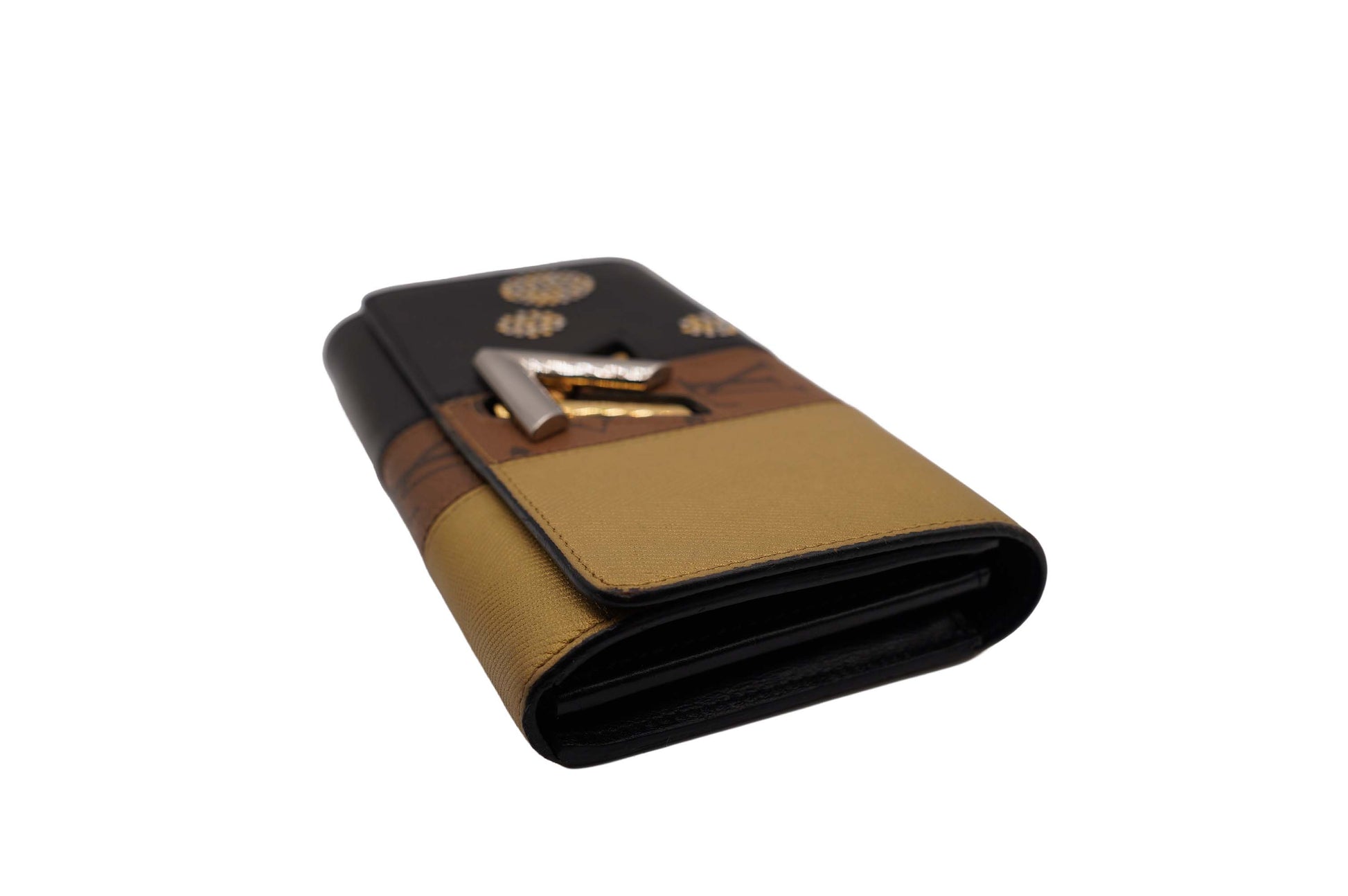 Louis Vuitton Reverse Monogram Studded Night Twist Wallet
