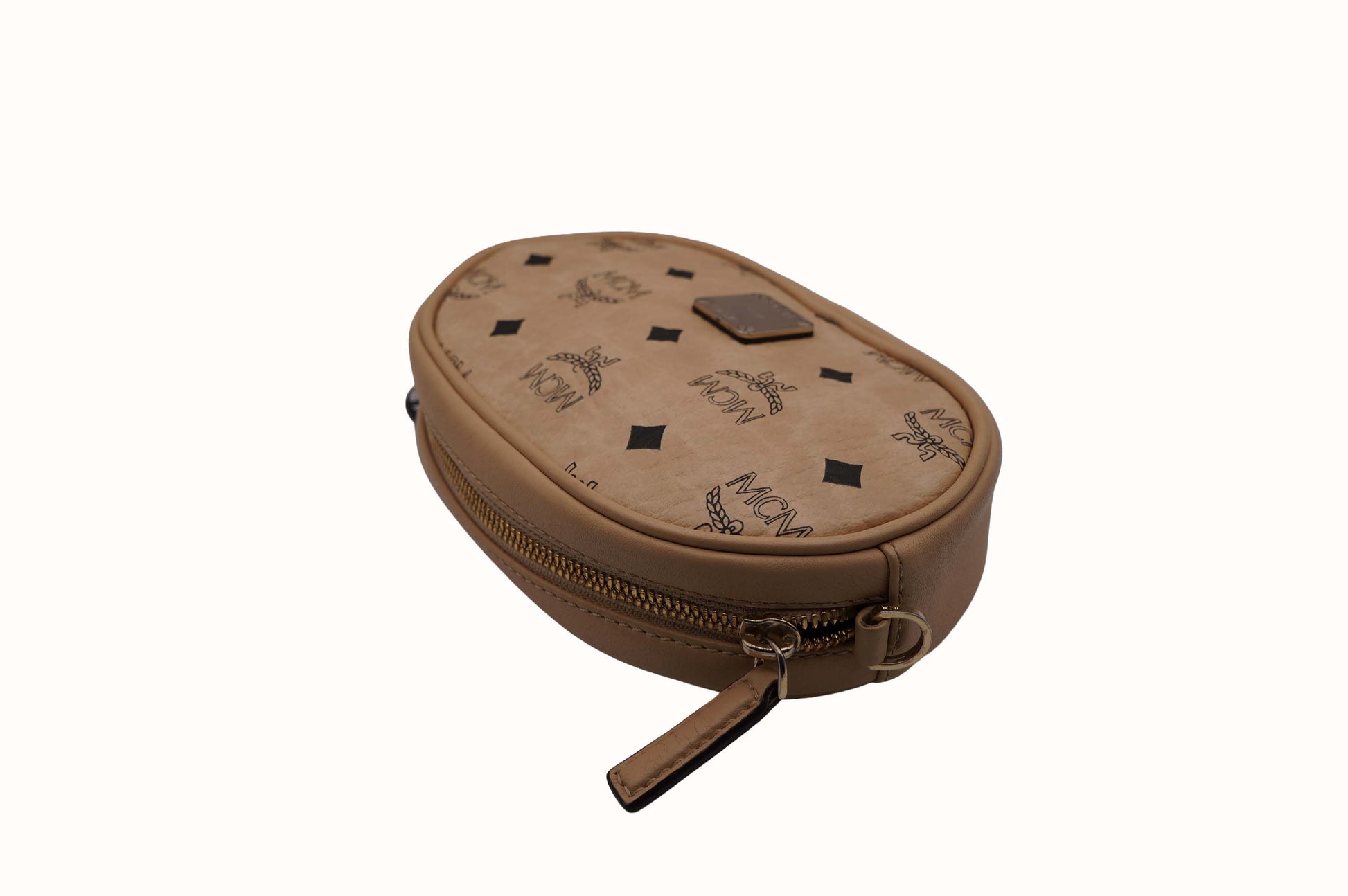 MCM Beige Visetos Beltbag/Crossbody Bag