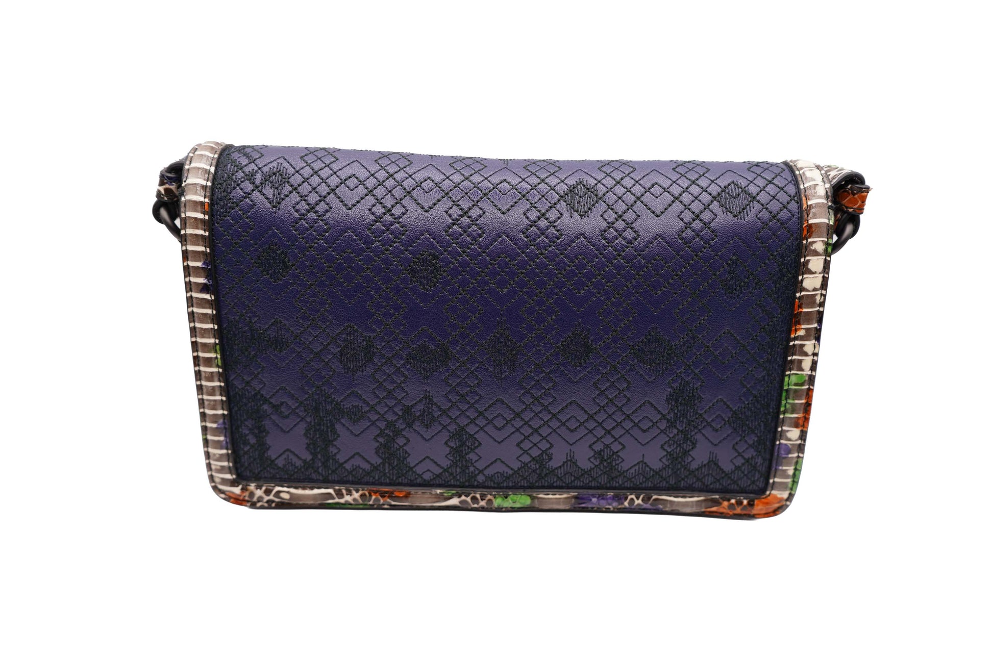 Bottega Veneta Intrecciato Crossbody Bag Blue/Red