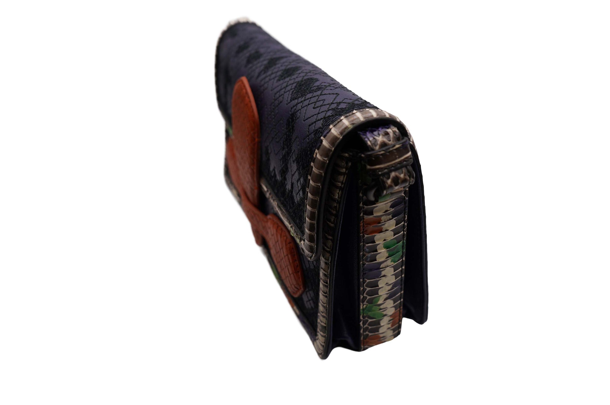 Bottega Veneta Intrecciato Crossbody Bag Blue/Red